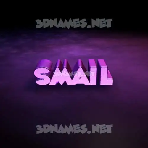 smail in Big Purple style - 3D name wallpaper