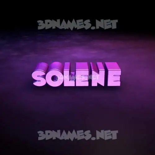solene in Big Purple style - 3D name wallpaper solene in Big Purple style - 3D name wallpaper