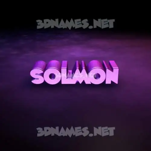 solmon in Big Purple style - 3D name wallpaper solmon in Big Purple style - 3D name wallpaper