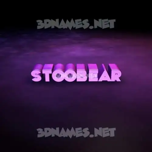 stoobear in Big Purple style - 3D name wallpaper stoobear in Big Purple style - 3D name wallpaper