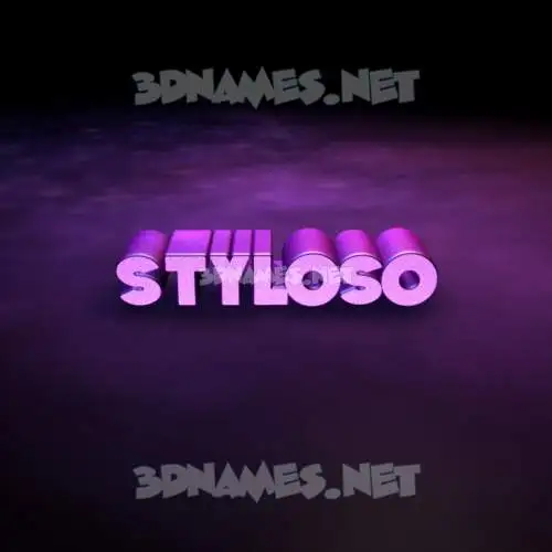 styloso in Big Purple style - 3D name wallpaper styloso in Big Purple style - 3D name wallpaper