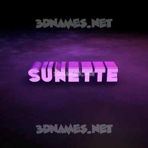 sunette in Big Purple style - 3D name wallpaper sunette in Big Purple style - 3D name wallpaper