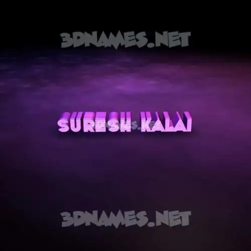 suresh kalai in Big Purple style - 3D name wallpaper suresh kalai in Big Purple style - 3D name wallpaper