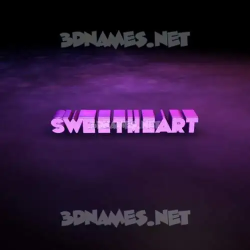 sweetheart in Big Purple style - 3D name wallpaper sweetheart in Big Purple style - 3D name wallpaper