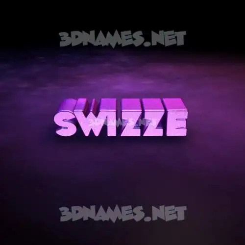 swizze in Big Purple style - 3D name wallpaper swizze in Big Purple style - 3D name wallpaper