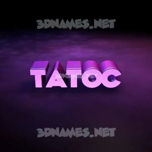 tatoc in Big Purple style - 3D name wallpaper tatoc in Big Purple style - 3D name wallpaper