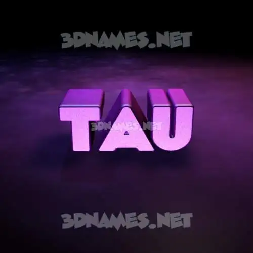 tau in Big Purple style - 3D name wallpaper tau in Big Purple style - 3D name wallpaper