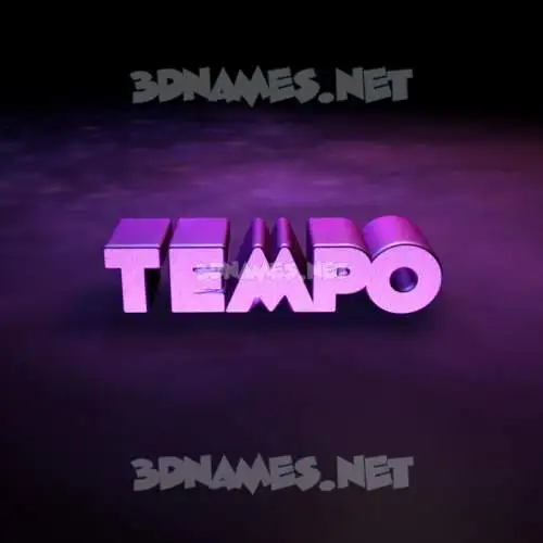 tempo in Big Purple style - 3D name wallpaper tempo in Big Purple style - 3D name wallpaper