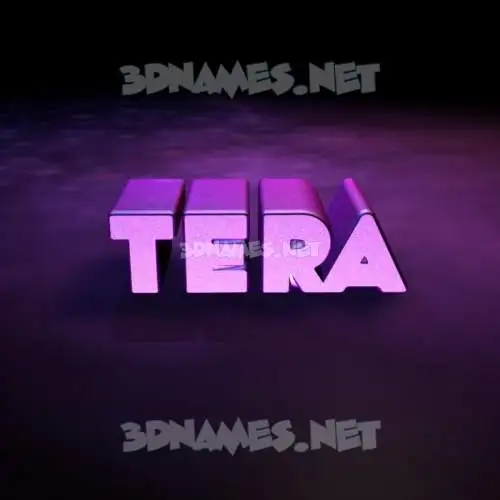 tera in Big Purple style - 3D name wallpaper tera in Big Purple style - 3D name wallpaper