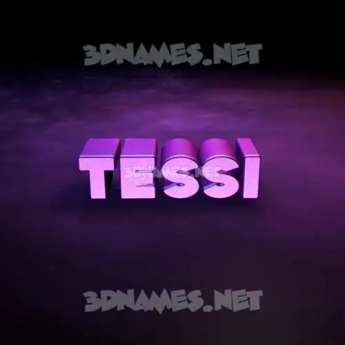 tessi in Big Purple style - 3D name wallpaper