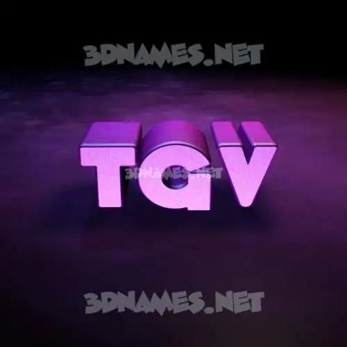 tgv in Big Purple style - 3D name wallpaper tgv in Big Purple style - 3D name wallpaper