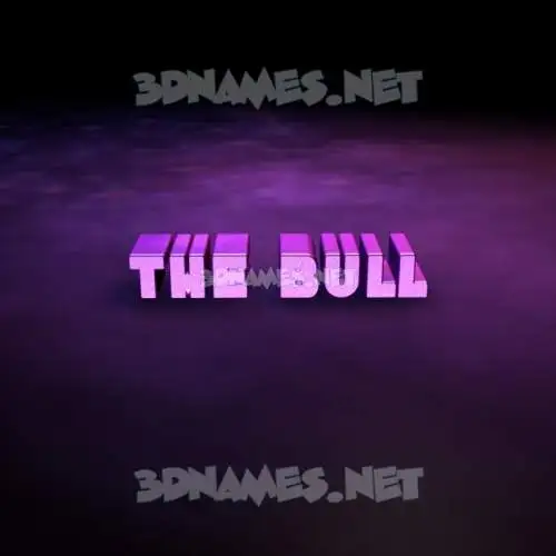 the bull in Big Purple style - 3D name wallpaper the bull in Big Purple style - 3D name wallpaper