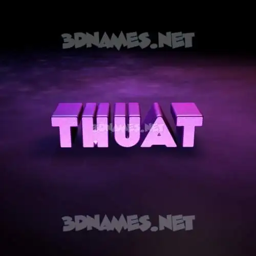 thuat in Big Purple style - 3D name wallpaper thuat in Big Purple style - 3D name wallpaper