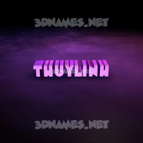 thuylinh in Big Purple style - 3D name wallpaper