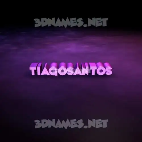 tiagosantos in Big Purple style - 3D name wallpaper tiagosantos in Big Purple style - 3D name wallpaper