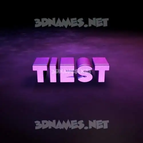 tiest in Big Purple style - 3D name wallpaper