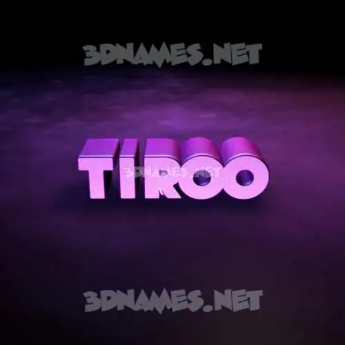 tiroo in Big Purple style - 3D name wallpaper tiroo in Big Purple style - 3D name wallpaper