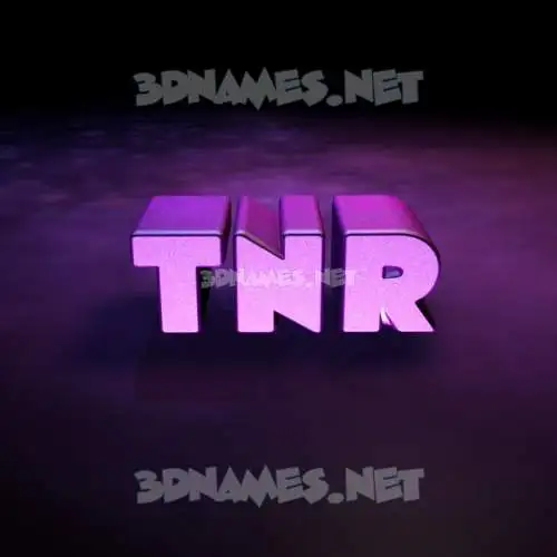 tnr in Big Purple style - 3D name wallpaper tnr in Big Purple style - 3D name wallpaper