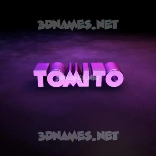 tomito in Big Purple style - 3D name wallpaper