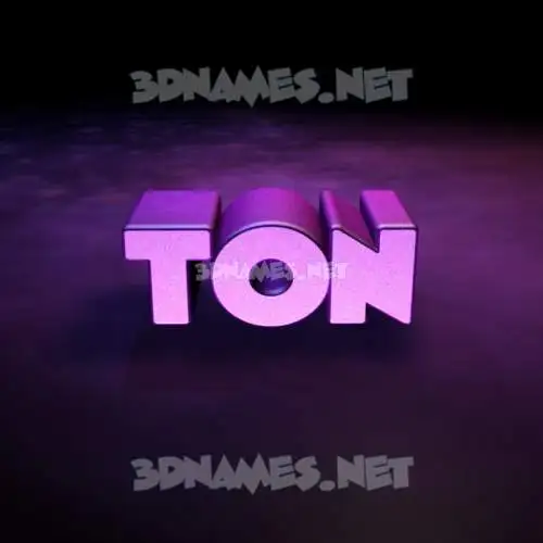 ton in Big Purple style - 3D name wallpaper ton in Big Purple style - 3D name wallpaper