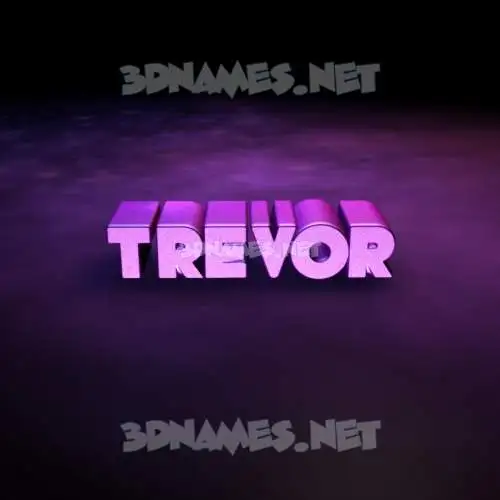 trevor in Big Purple style - 3D name wallpaper trevor in Big Purple style - 3D name wallpaper