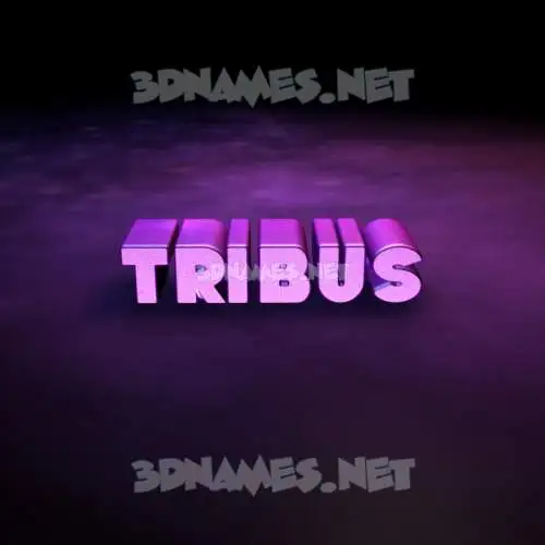 tribus in Big Purple style - 3D name wallpaper