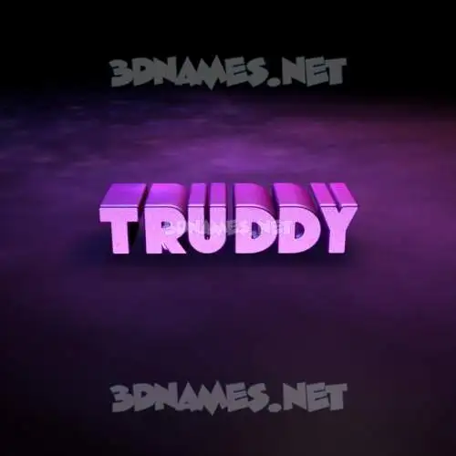 truddy in Big Purple style - 3D name wallpaper truddy in Big Purple style - 3D name wallpaper