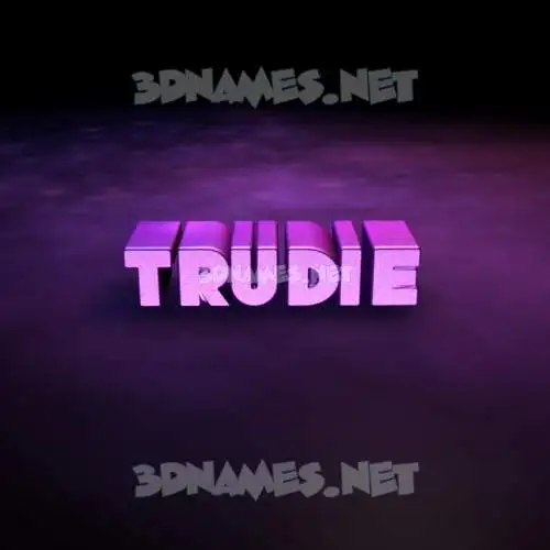 trudie in Big Purple style - 3D name wallpaper trudie in Big Purple style - 3D name wallpaper