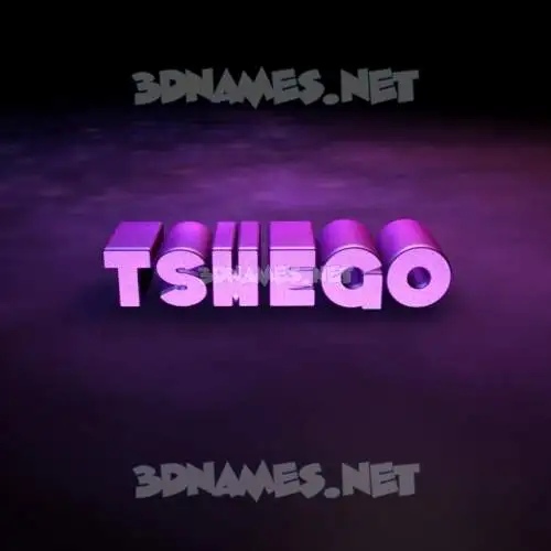 tshego in Big Purple style - 3D name wallpaper