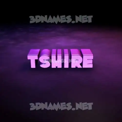 tshire in Big Purple style - 3D name wallpaper