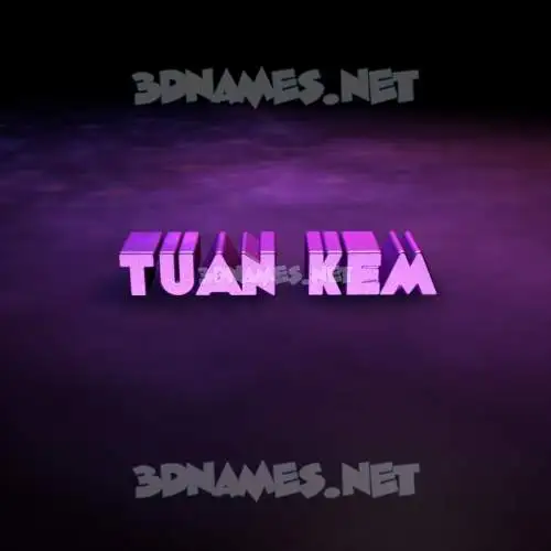 tuan kem in Big Purple style - 3D name wallpaper tuan kem in Big Purple style - 3D name wallpaper