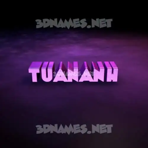 tuananh in Big Purple style - 3D name wallpaper