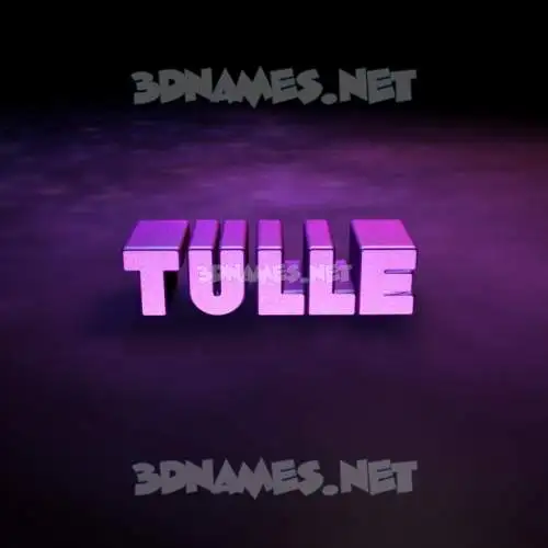 tulle in Big Purple style - 3D name wallpaper tulle in Big Purple style - 3D name wallpaper