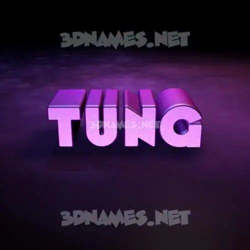 tung in Big Purple style - 3D name wallpaper tung in Big Purple style - 3D name wallpaper