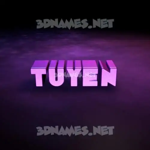 tuyen in Big Purple style - 3D name wallpaper
