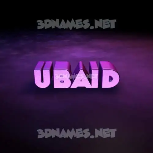 ubaid in Big Purple style - 3D name wallpaper ubaid in Big Purple style - 3D name wallpaper