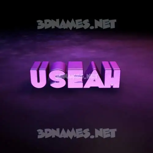 useah in Big Purple style - 3D name wallpaper useah in Big Purple style - 3D name wallpaper
