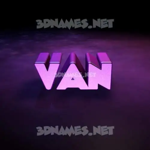 van in Big Purple style - 3D name wallpaper van in Big Purple style - 3D name wallpaper