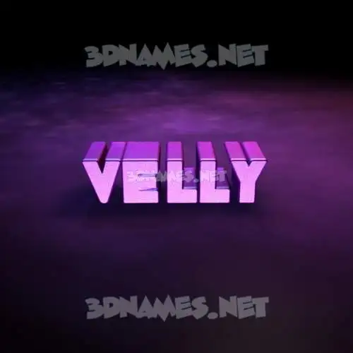 velly in Big Purple style - 3D name wallpaper