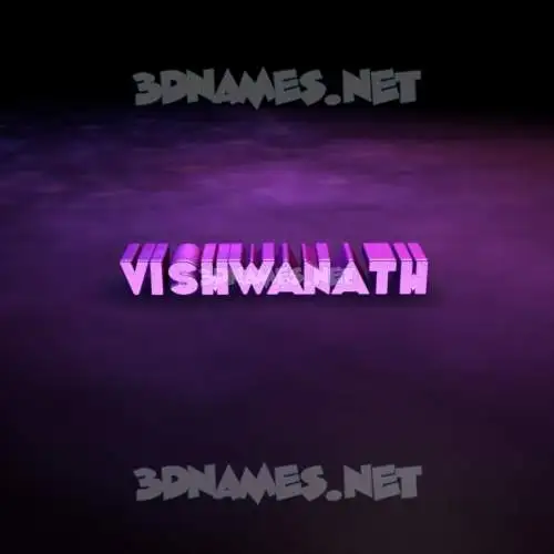 vishwanath in Big Purple style - 3D name wallpaper