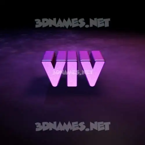 viv in Big Purple style - 3D name wallpaper viv in Big Purple style - 3D name wallpaper