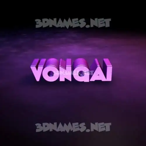 vongai in Big Purple style - 3D name wallpaper vongai in Big Purple style - 3D name wallpaper