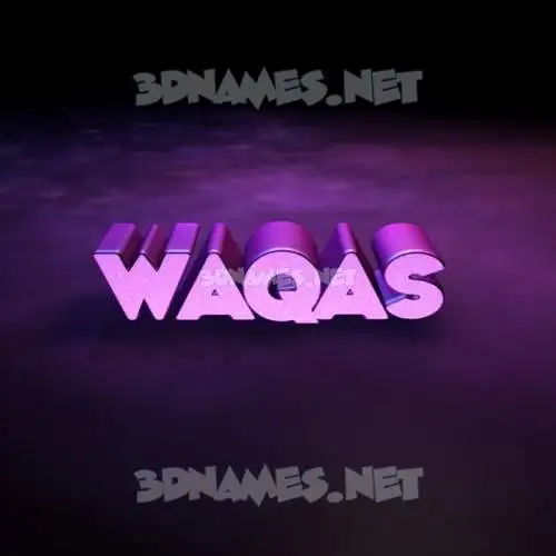 waqas in Big Purple style - 3D name wallpaper waqas in Big Purple style - 3D name wallpaper