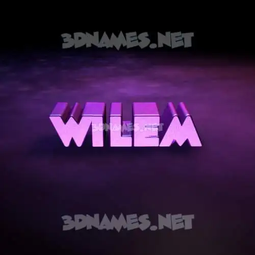 wilem in Big Purple style - 3D name wallpaper wilem in Big Purple style - 3D name wallpaper