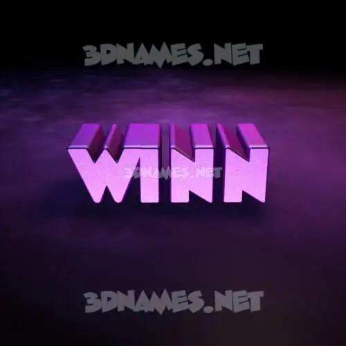 winn in Big Purple style - 3D name wallpaper winn in Big Purple style - 3D name wallpaper