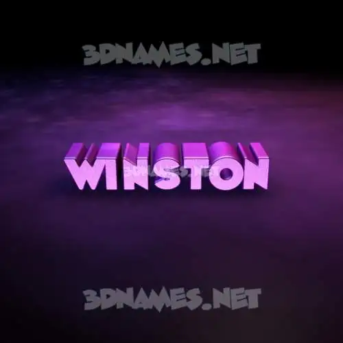 winston in Big Purple style - 3D name wallpaper winston in Big Purple style - 3D name wallpaper