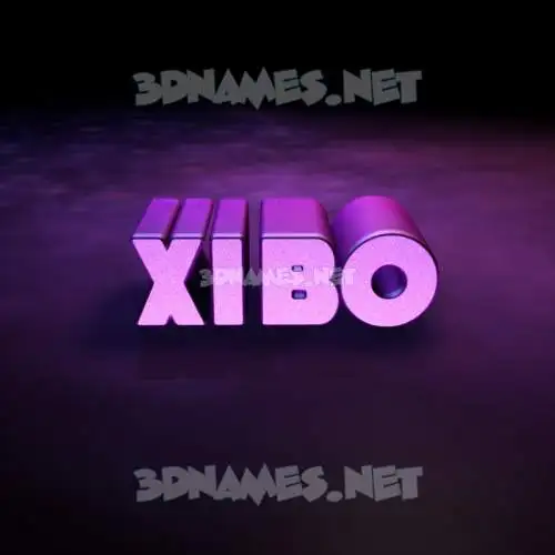 xibo in Big Purple style - 3D name wallpaper xibo in Big Purple style - 3D name wallpaper