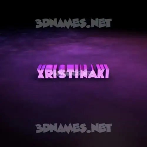 xristinaki in Big Purple style - 3D name wallpaper xristinaki in Big Purple style - 3D name wallpaper