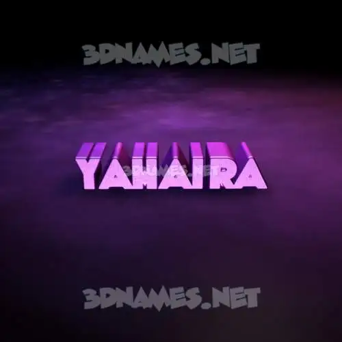 yahaira in Big Purple style - 3D name wallpaper