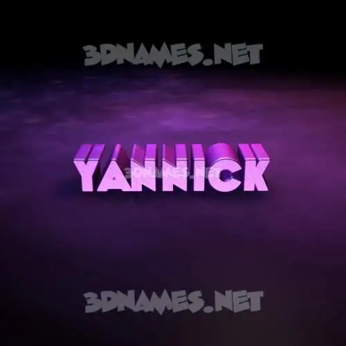yannick in Big Purple style - 3D name wallpaper yannick in Big Purple style - 3D name wallpaper